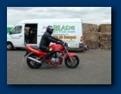 Hog Steve, on the Red Bike